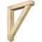 Ekena Millwork Traditional Arts and Crafts Rough Sawn Bracket w/ Offset Brace, Douglas Fir, 6"W x 32"D x 36"H BKT0604X32X36TRA03RDF - alternate 1
